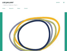 Tablet Screenshot of lisejaillant.com
